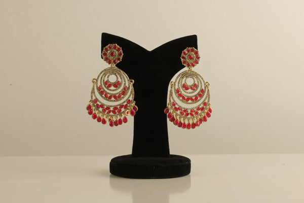 Ruby Radiance Chandbali